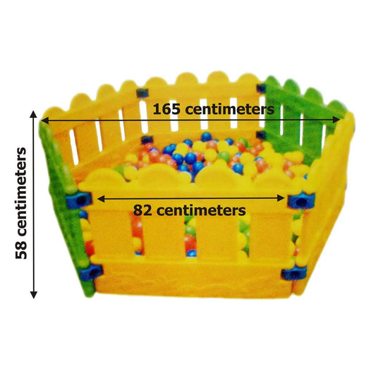 Little Fingers Plastic Beautiful Baby Ball Pool Ball Pit -(Hexagon)