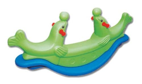 Little Fingers Rocker for Kids - Plastic See Saw Ride on Toy - for Indoors and Outdoors - for Boys and Girls Color May Vary (Dolphin 3 Way Rocker)