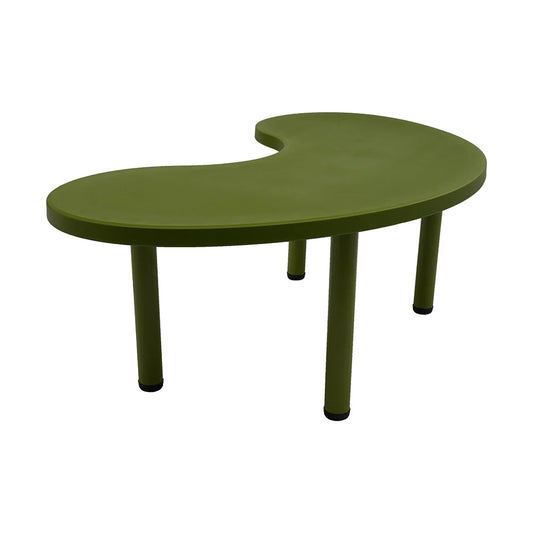 Stylish semi-circular moon shaped blow moulded table