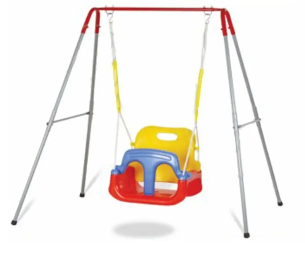 Adjustable Stand Alone Swing For KIds  (Multicolor)