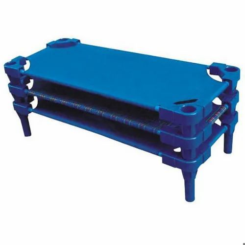 Blue Plastic Children Bed