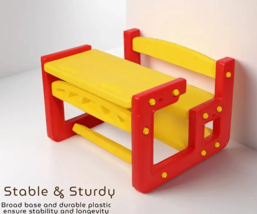 School Activity Study Desk For Kids-Dual Seater Plastic Study Table  (Finish Color - Multi, DIY(Do-It-Yourself))