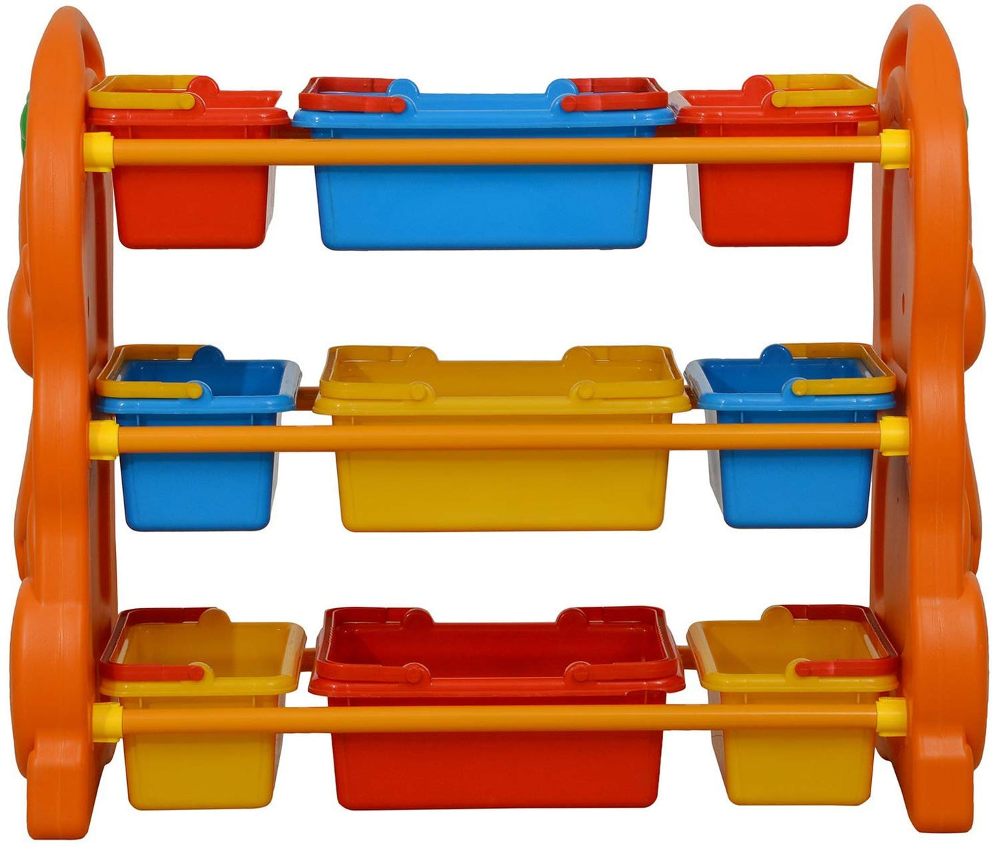 Little Fingers Plastic Shelf and Toy Storage Chests, Orange