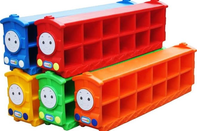 Little Fingers Plastic Shoe Rack (Colour May Vary) -1pc