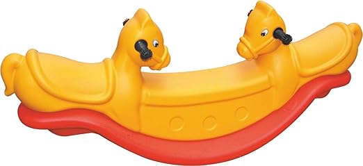 Little Fingers Rocker for Kids - Plastic See Saw Ride on Toy - for Indoors and Outdoors - for Boys and Girls Color May Vary (Pony 3 Way Rocker)