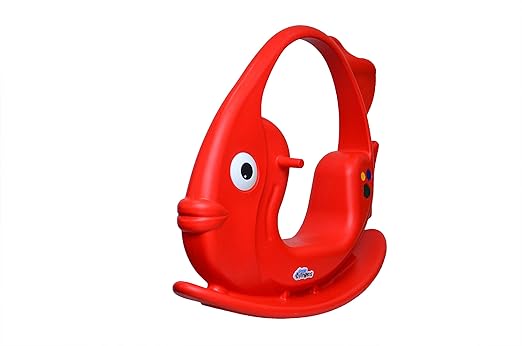 Little Fingers Rocker for Kids - for Indoors and Outdoors - for Boys and Girls Color May Vary (Fish Rocker)