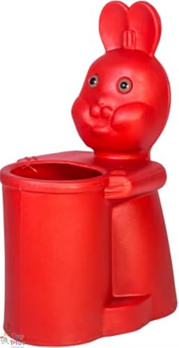 MB Industries Rabbit BIN Cartoon BIN Animal DUSTBIN (red)