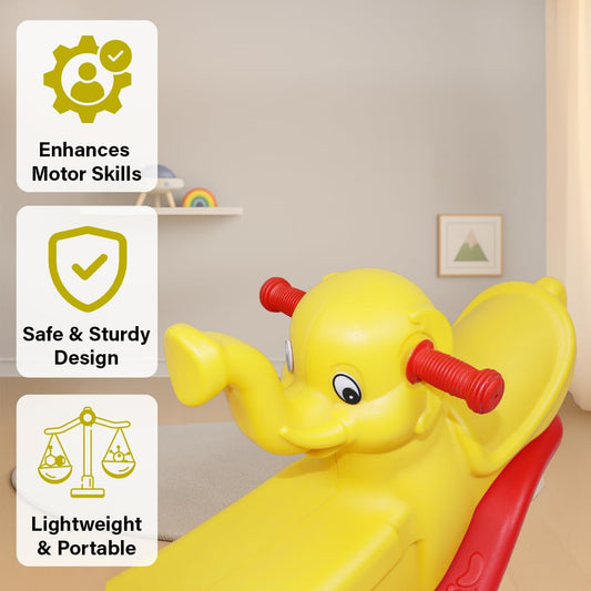 Elephant 3 Way Rocker See-Saw for Toddlers | Indoor/Outdoor Play Fun See-Saw Rocker | Suitable for Kids Aged 24 Months and Up