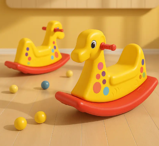 Giraffe Ride-On Toy for Kids | Toddler Baby Rocker Toys Scooter Non Battery Operated Ride On  (Yellow)