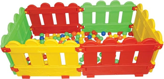 Playgro Castle Sports Junction 6 Panel Playard for Kids & Toddlers | Smart Folding & Portable Activity Centre Play Yard Fence for Kids | Safe Playground Yard for Home, Indoor & Outdoor