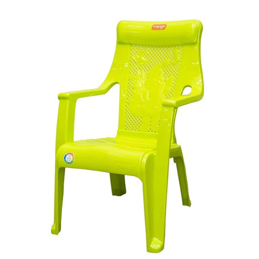 Santa Baby Plastic Chair with Arm, Tiny and Compact, Sturdy & Durable Material (Citrus Green)