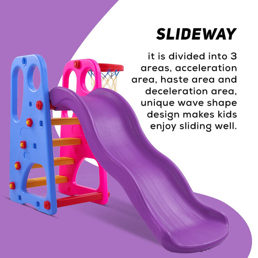 Super Senior Baby Slide for Kids & Babies Slide | Garden and School Toy Home Slides Indoor/Outdoor Slider for Childrens, Purple Blue