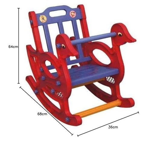 Supreme Duck Set of 1 Plastic Kid's Chair (Blue)